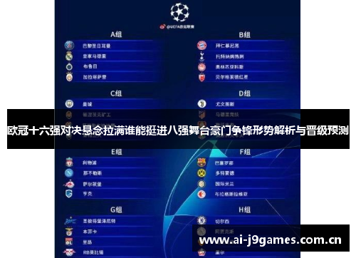 欧冠十六强对决悬念拉满谁能挺进八强舞台豪门争锋形势解析与晋级预测 欧冠十六强对决悬念拉满谁能挺进八强舞台豪门争锋形势解析与晋级预测